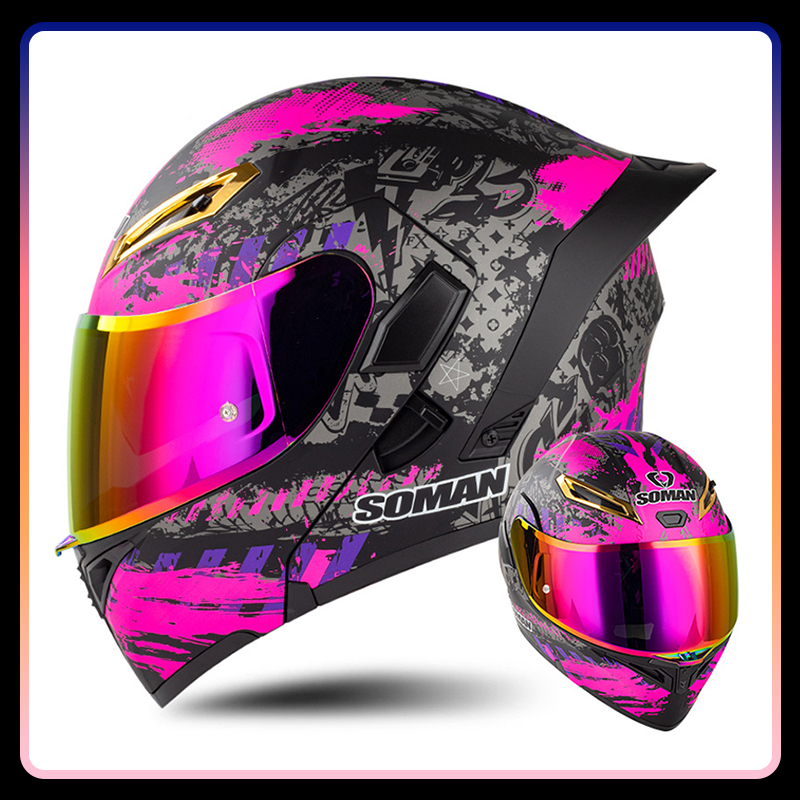 Full Face Motorcycle Helmet With Bluetooth - Caschi da moto da donna per
