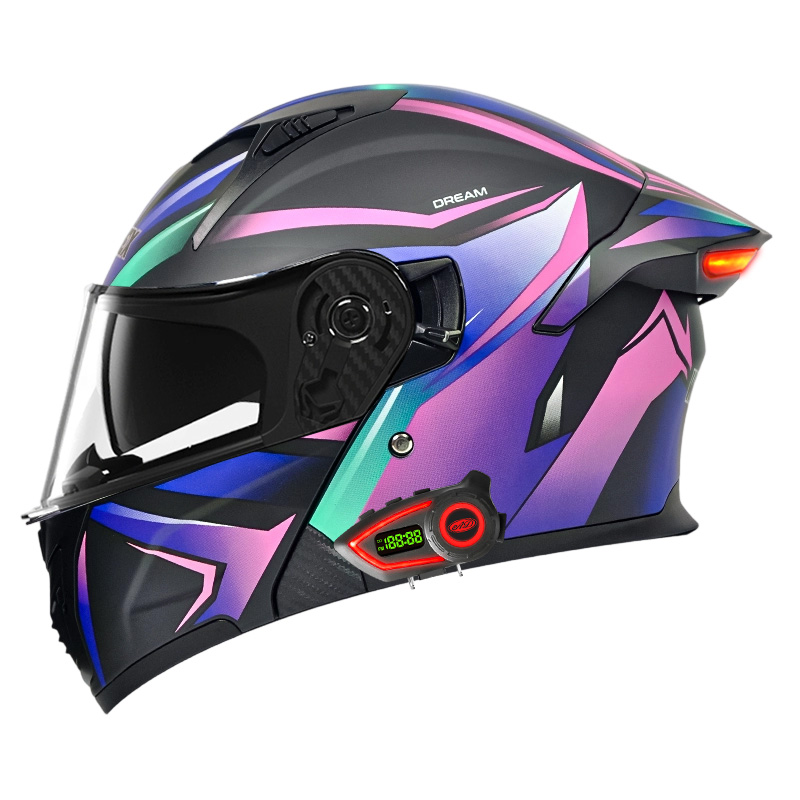 Caschi Moto DOT con Doppia Vis - Full Face Motorcycle Helmet With Bluetooth recensione e prezzo