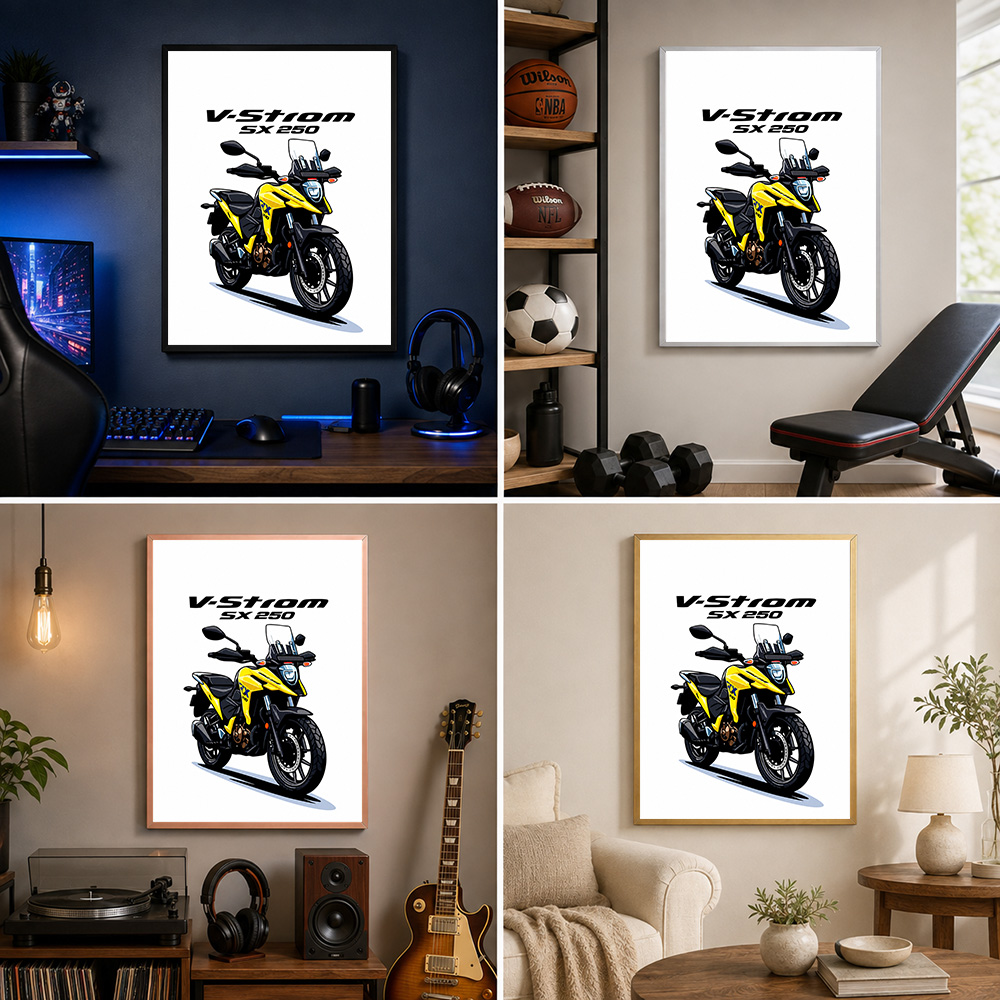 Poster in metallo con cornice  - Riding Gear recensione e prezzo