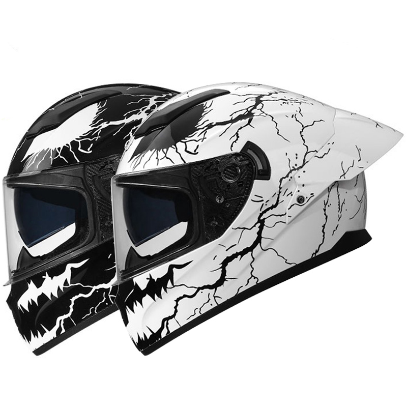 Casco Moto Racing con Doppia V - Dual Visor Motorcycle Racing Helmet recensione e prezzo